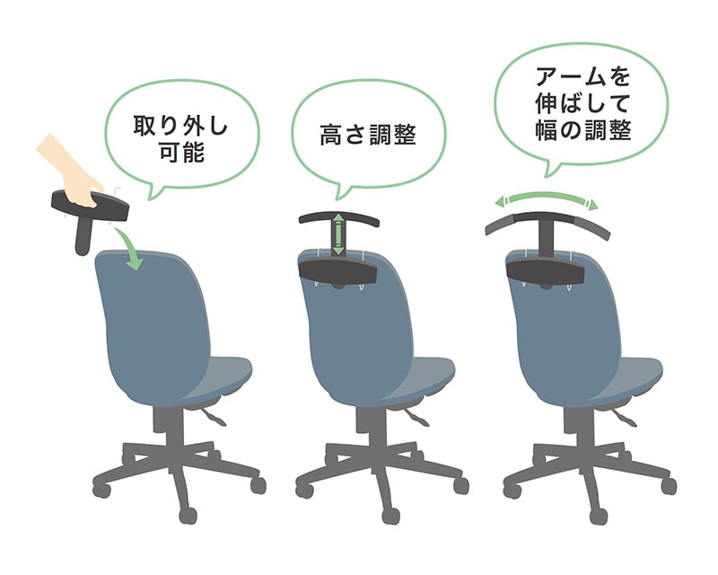 ハンガーの仕様の違いを示すイラスト